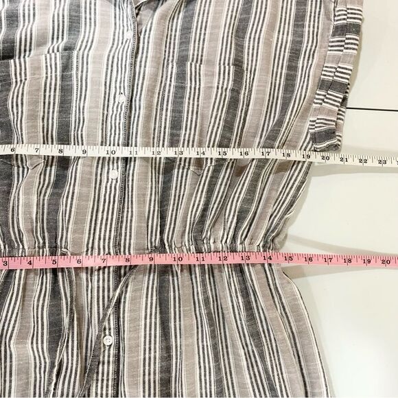 Japna Cotton Striped Shirt Dress Large - Picture 9 of 12